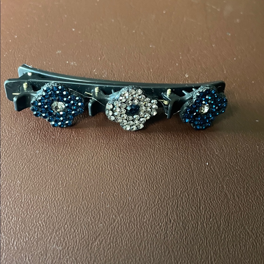 Braided Hair Clip - Sparkling Crystal Stone Hair Clips For Styling Sectioning